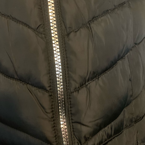 Big Chill Black Puffer Faux Fur Collar Plus Zipper Closure Coat NWT - Picture 6 of 11